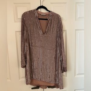 Show Me Your MuMu sequin shirt dress - size Large